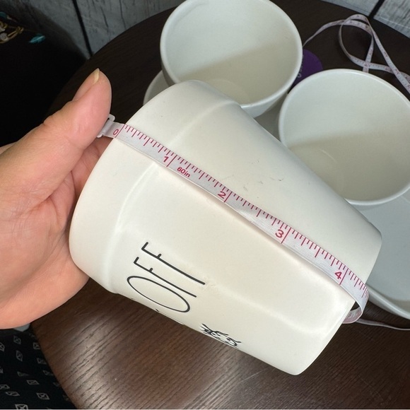 RAE DUN 4 piece set ceramics planters 3 planters and a tray perfect for herbs - Picture 14 of 16